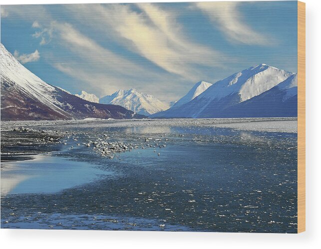 Alaska Wood Print featuring the photograph Alaskan Winter Landscape by Patrick Wolf