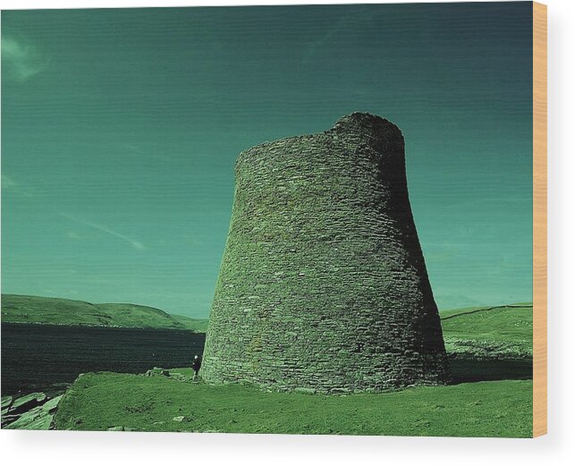 Mousa Broch Wood Print featuring the photograph Alone In The Universe by HweeYen Ong