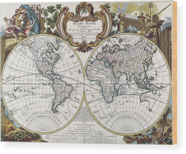 Antique Maps - Old Cartographic maps - Antique Map of the World ...