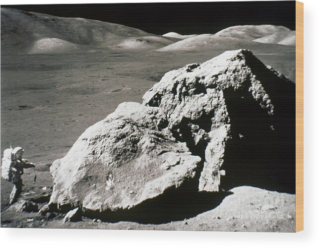 1972 Wood Print featuring the photograph Apollo 17, December 1972: by Granger