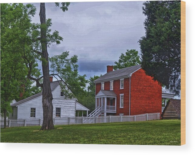 Appomattox Courthouse Wood Print featuring the photograph Appomattox Courthouse 003 by George Bostian