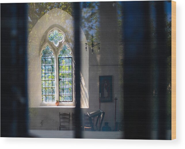 Alex Blondeau Wood Print featuring the photograph Augustinian Reflection by Alex Blondeau