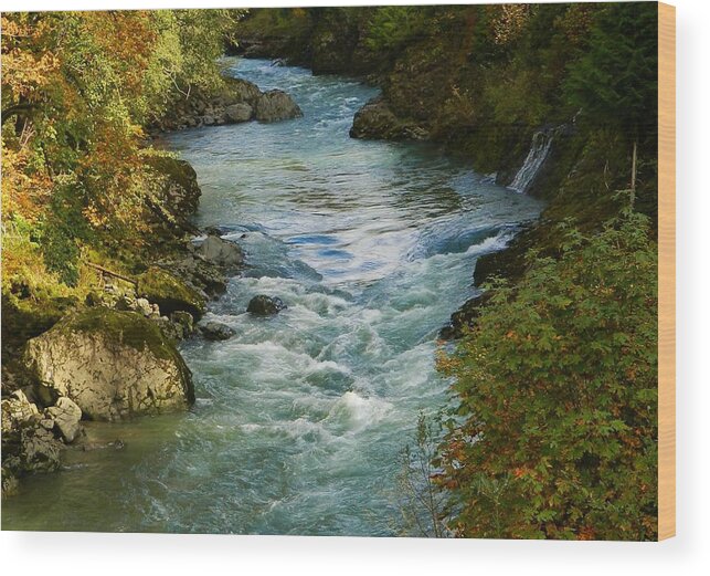River Wood Print featuring the photograph Autumn River by Gallery Of Hope 