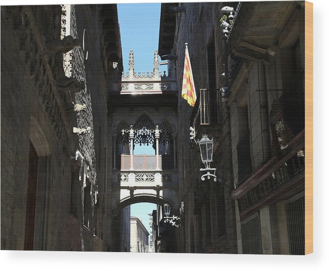 Barcelona Wood Print featuring the photograph Barcelona 1 by Andrew Fare