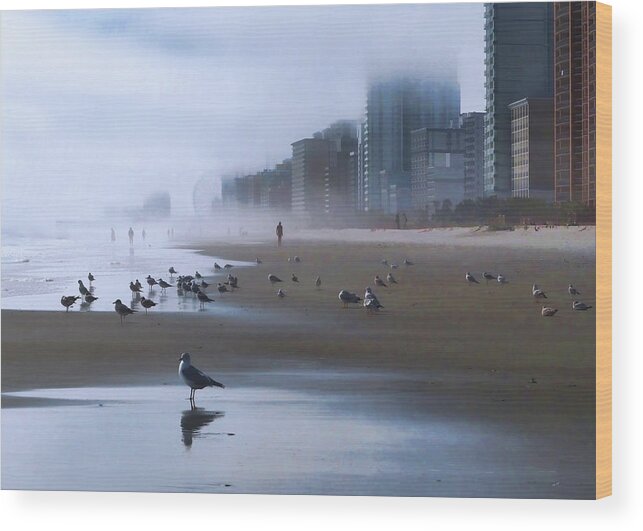 Myrtle Beach Wood Print featuring the photograph Beach Morning by Jim Hill