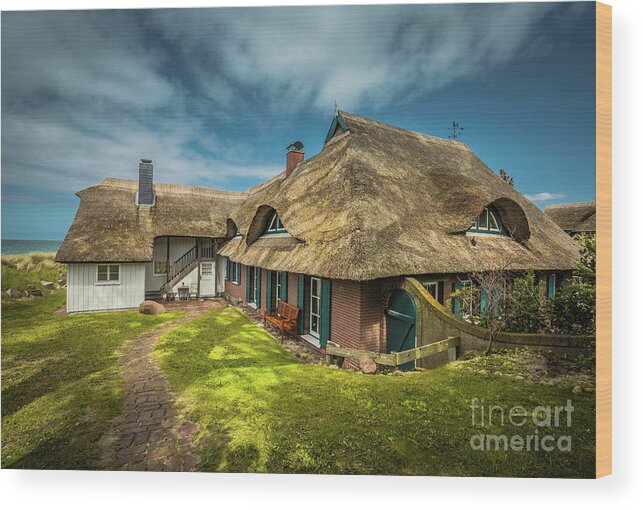 Cottage Wood Print featuring the photograph Beautiful Cottage by Eva Lechner