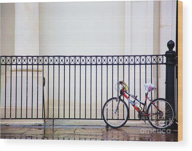 New Orleans Wood Print featuring the photograph Bicycle New Orleans by Chuck Kuhn