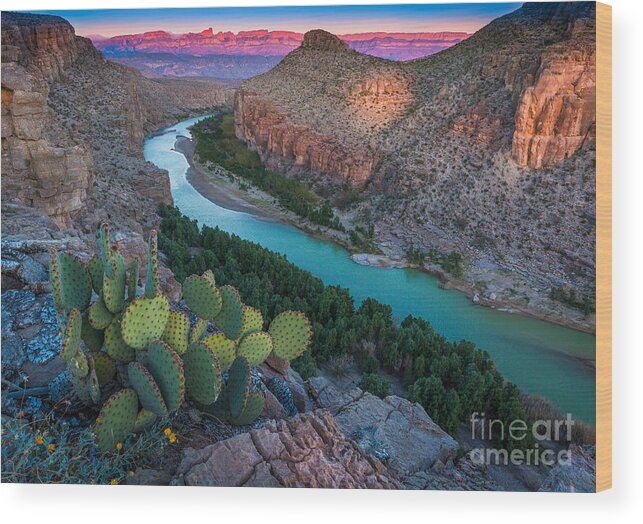 America Wood Print featuring the photograph Big Bend Evening by Inge Johnsson