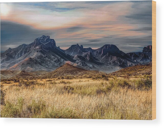 Big Bend Wood Print featuring the photograph Big Bend Hill Tops by G Lamar Yancy