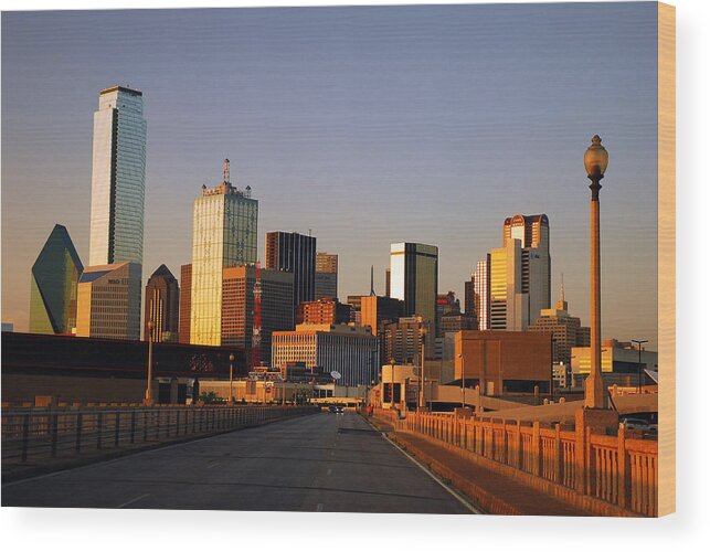 Dallas Wood Print featuring the photograph Big D by James Kirkikis