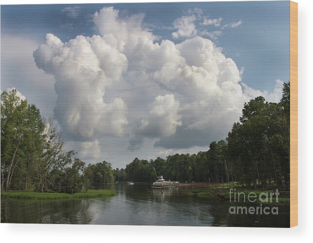 Scenic Wood Print featuring the photograph Big Sky by Skip Willits