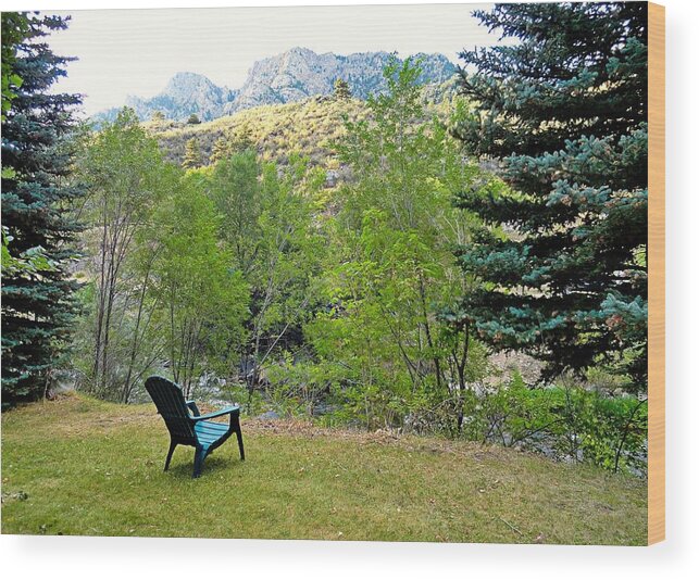 Big Thompson Canyon Wood Print featuring the photograph Big Thompson Canyon Pre Flood Moment 1 by Robert Meyers-Lussier