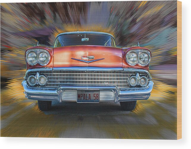 Classic Car Wood Print featuring the photograph Blast From The Past by Ira Marcus