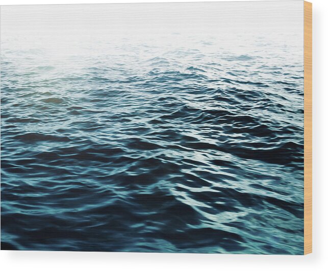 Water Wood Print featuring the photograph Blue Sea by Nicklas Gustafsson