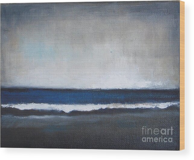 Ocean Painting Wood Print featuring the painting Calm Ocean by Vesna Antic