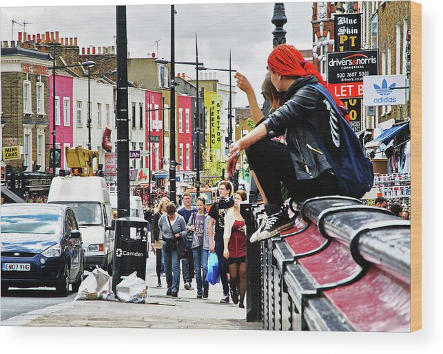 Camden Town Wood Print featuring the photograph Camden Grunge by Keith Armstrong