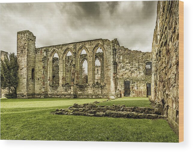 Castle Wood Print featuring the photograph Castle Ruins by Nick Bywater