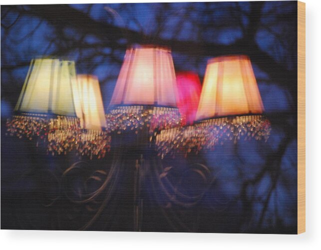 Chandelier Wood Print featuring the photograph Chandelier in the Trees by Peter McIntosh