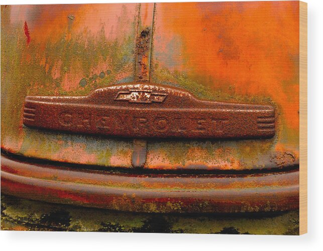 Rust Wood Print featuring the photograph Chevorlet Truck by Craig Perry-Ollila