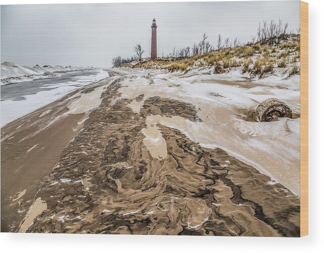 Lighthouse Wood Print featuring the photograph Chocolate Swirl by Joe Holley