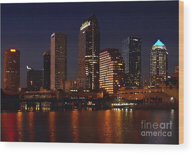 Tampa Florida Wood Print featuring the photograph Cigar City by David Lee Thompson