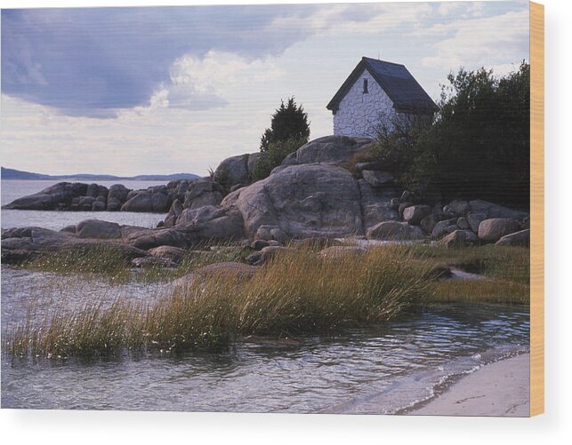 Landscape Beach Storm Wood Print featuring the photograph Cnrf0909 by Henry Butz