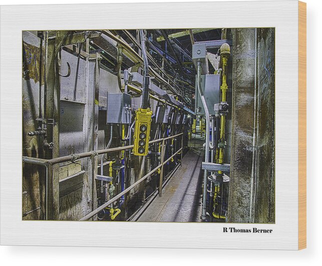 Industry Wood Print featuring the photograph Controls by R Thomas Berner