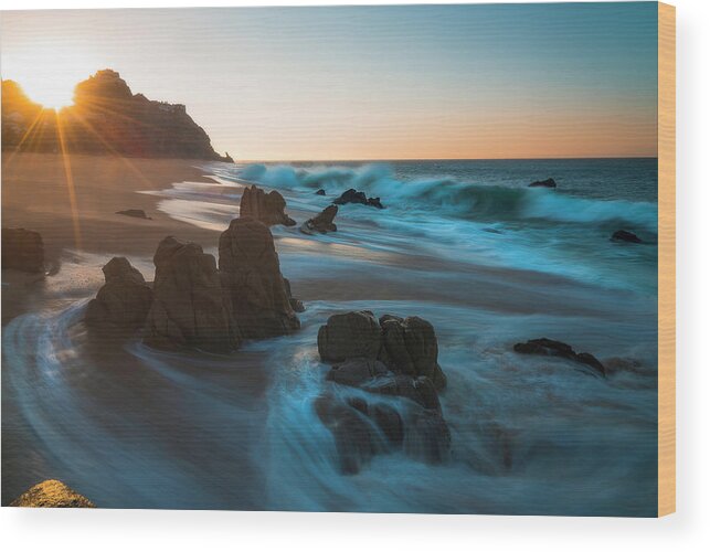 Cabo San Lucas Wood Print featuring the photograph Dawn Over The Cliffs by Owen Weber