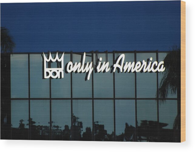 King Wood Print featuring the photograph Don King Only In America by Rob Hans