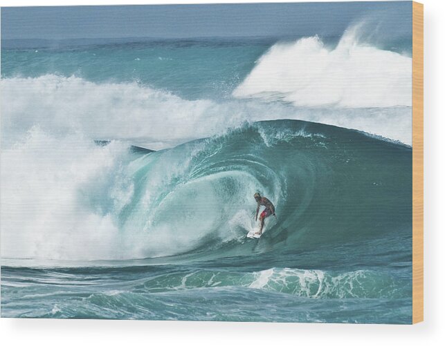 Surfer Wood Print featuring the photograph Dream Surf by Steven Sparks