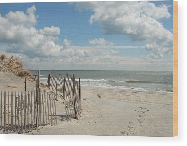 Ocean Dunes Photos Wood Print featuring the photograph Dunes 4 by Joyce StJames