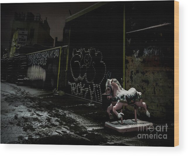 Dystopia Wood Print featuring the photograph Dystopian Playground 1 by James Aiken