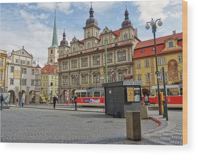 Morning Wood Print featuring the photograph Early Morning In Prague by Rick Rosenshein