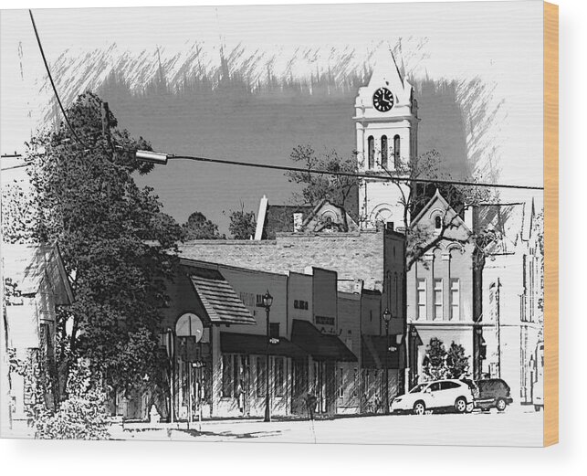 Ellaville Wood Print featuring the photograph Ellaville, GA - 3 by Jerry Battle