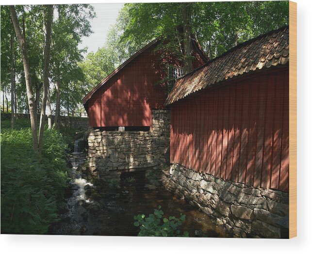 Lehtokukka Wood Print featuring the photograph Fagervik Gard panorama 1 by Jouko Lehto