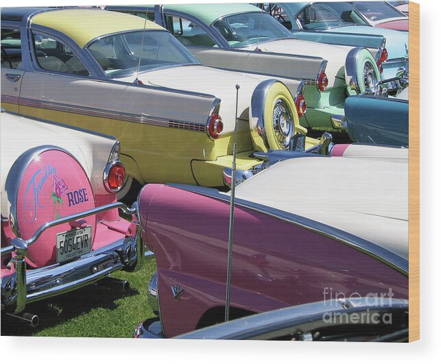 1955 Wood Print featuring the photograph Fifties Rainbow by Ron Long