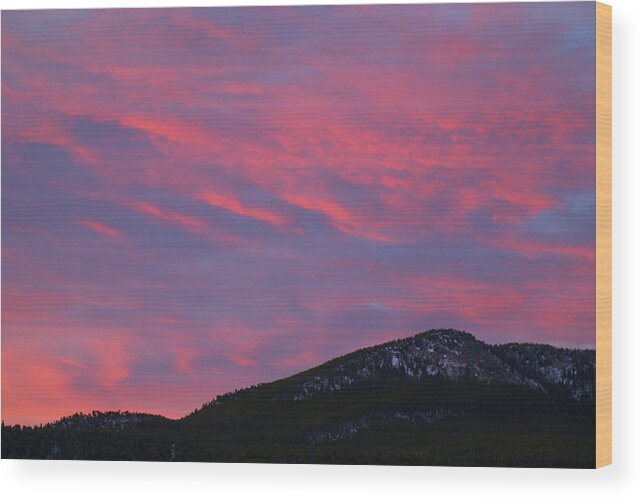 Colorado Wood Print featuring the photograph Fire in the sky by Kristin Davidson