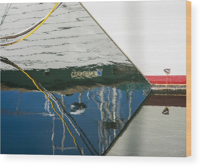 Reflection Wood Print featuring the photograph Fishing Boats by Robert Potts