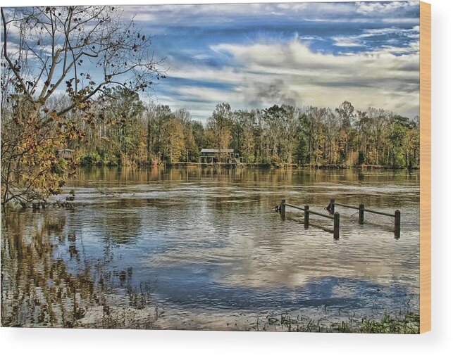 Alabama Wood Print featuring the photograph Floodwaters by Patricia Montgomery