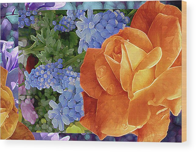 Floral Fantasies Wood Print featuring the photograph Floral Dreaming by Lynda Lehmann