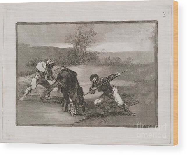 Francisco Goya Y Lucientes (spanish Wood Print featuring the painting Francisco Goya by MotionAge Designs