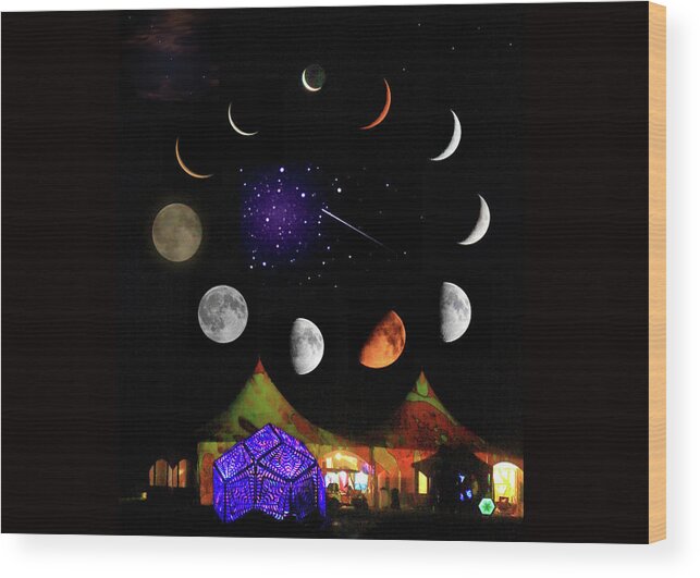 Galactic Rootwire Wood Print featuring the photograph Galactic Rootwire by PJQandFriends Photography