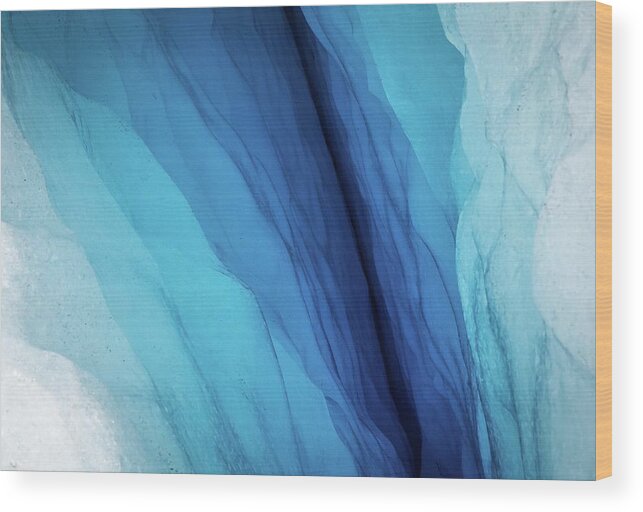 Glacier Wood Print featuring the photograph Crevasse 2 by Ryan Weddle