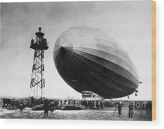  Wood Print featuring the painting Graf Zeppelin by Granger