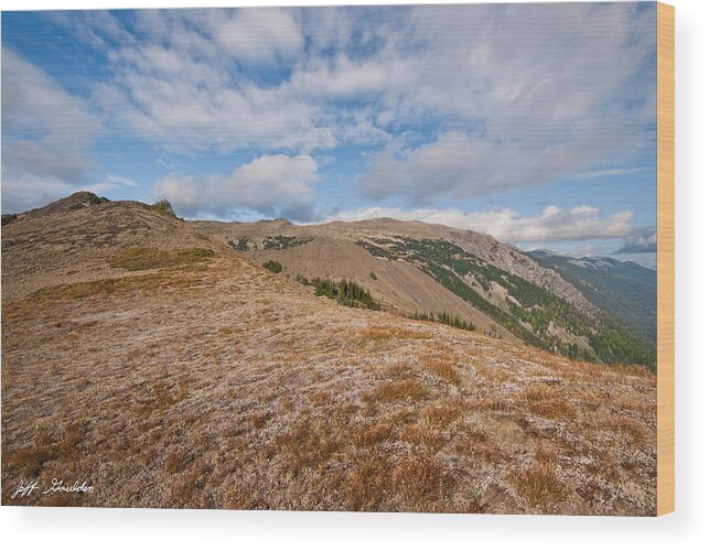 Alpine Wood Print featuring the photograph Grand Ridge by Jeff Goulden