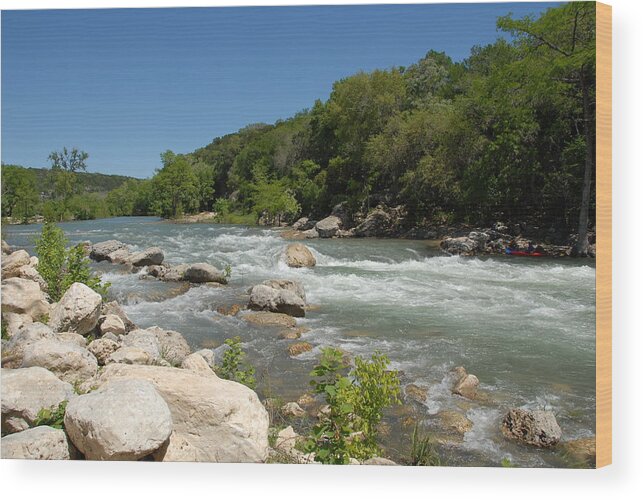 Guadalupe River Wood Print featuring the photograph Guadalupe River by Bill Hyde
