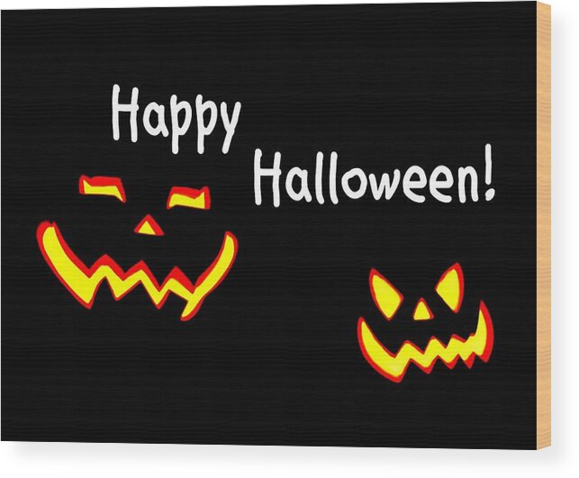 Photo For Sale Wood Print featuring the photograph Happy Halloween by Robert Wilder Jr