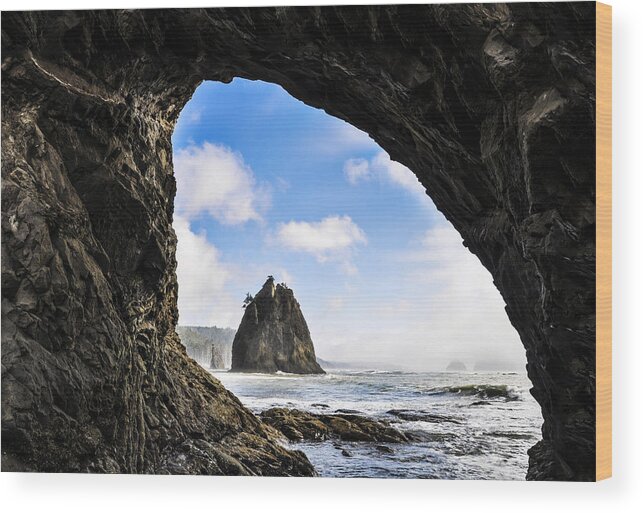 Scenic Wood Print featuring the photograph Hole in the Wall by Pelo Blanco Photo
