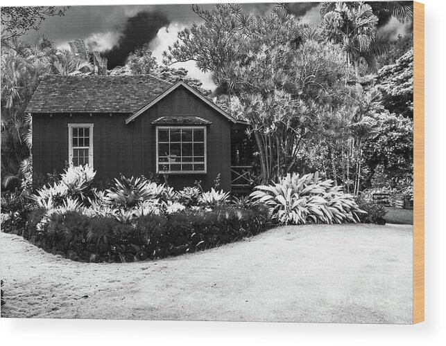 Kauai Wood Print featuring the photograph House in Jungle by Blake Webster