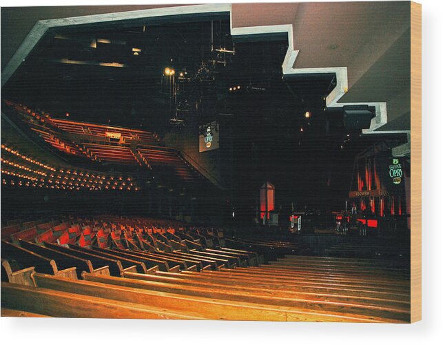 Nashville Wood Print featuring the photograph Inside Grand Ole Opry Nashville by Susanne Van Hulst